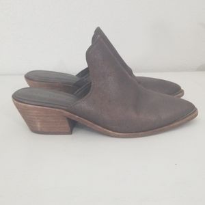 Mercer Edit Metallic Mules- Size 7